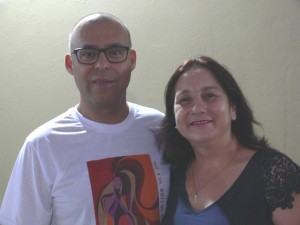 Ronaldo Prestes Gomes,um dos organizadores do evento e a Vereadora Eva Müller