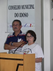 Ana e Rubem, presidente e vice do Conselho