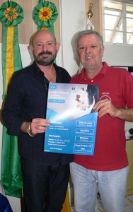 Professor Gilberto Girardon e o Presidente da Câmara, Décio Loureiro