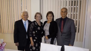 Joaquim e Maria Sousa,do Rotary e Vera e Tadeu Machado (Presidente do Legislativo)